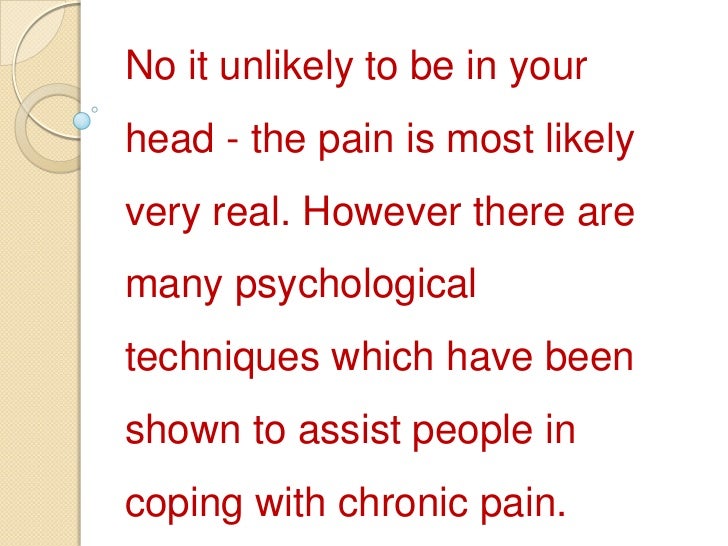 Pain management psychology