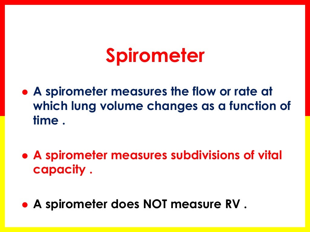 Spirometry Basics