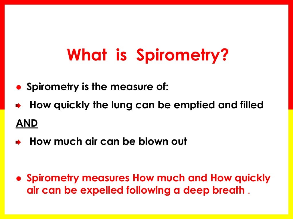 Spirometry Basics