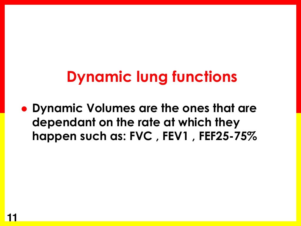 Lung volumes in COPD