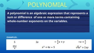 INTRODUCTION TO ALGEBRAIC EXPRESSIONS: G7 MATHEMATICS | PPTX