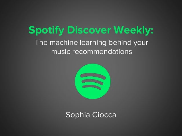 spotify machine learning