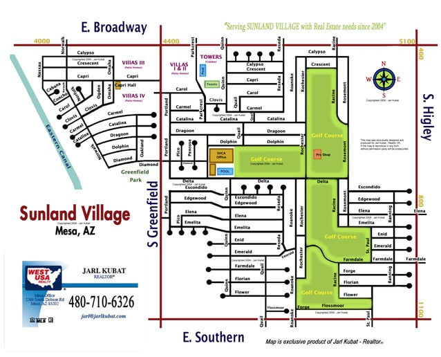 Sunland Village Community Map