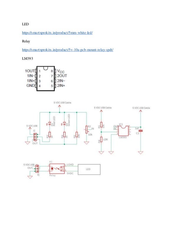 Switch activated through light detection using ldr
