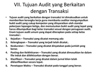 tanggung jawab dan tujuan audit | PPT