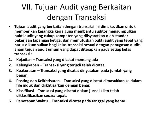 tanggung jawab dan tujuan audit tanggung jawab dan tujuan audit