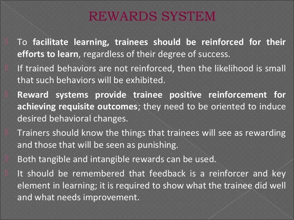 Facilitation of Training Transfer