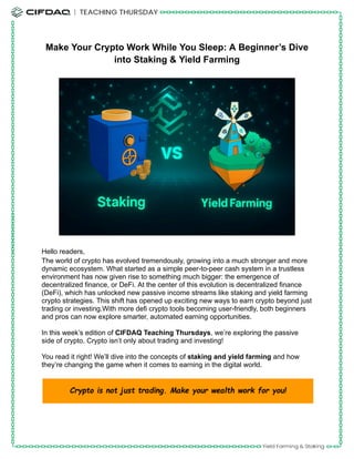 Ifai Staking Study.pdf Teaching Thursdays_ Yield Farming and Staking .pdf