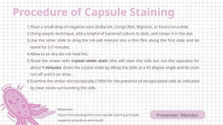 Loopful Comprehensive Guide to Capsule Staining Techniques in Microbiology | PPTX