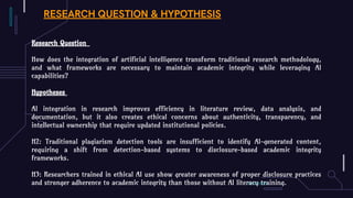 Research Methodology in the Age of AI: Evolution, Ethics, and ...