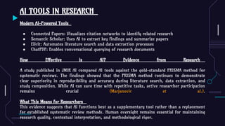 Research Methodology in the Age of AI: Evolution, Ethics, and ...