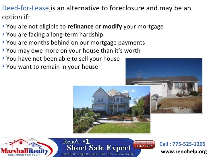 Top 10 Best Ways to Stop Foreclosure Marshall Carrasco Short Sale