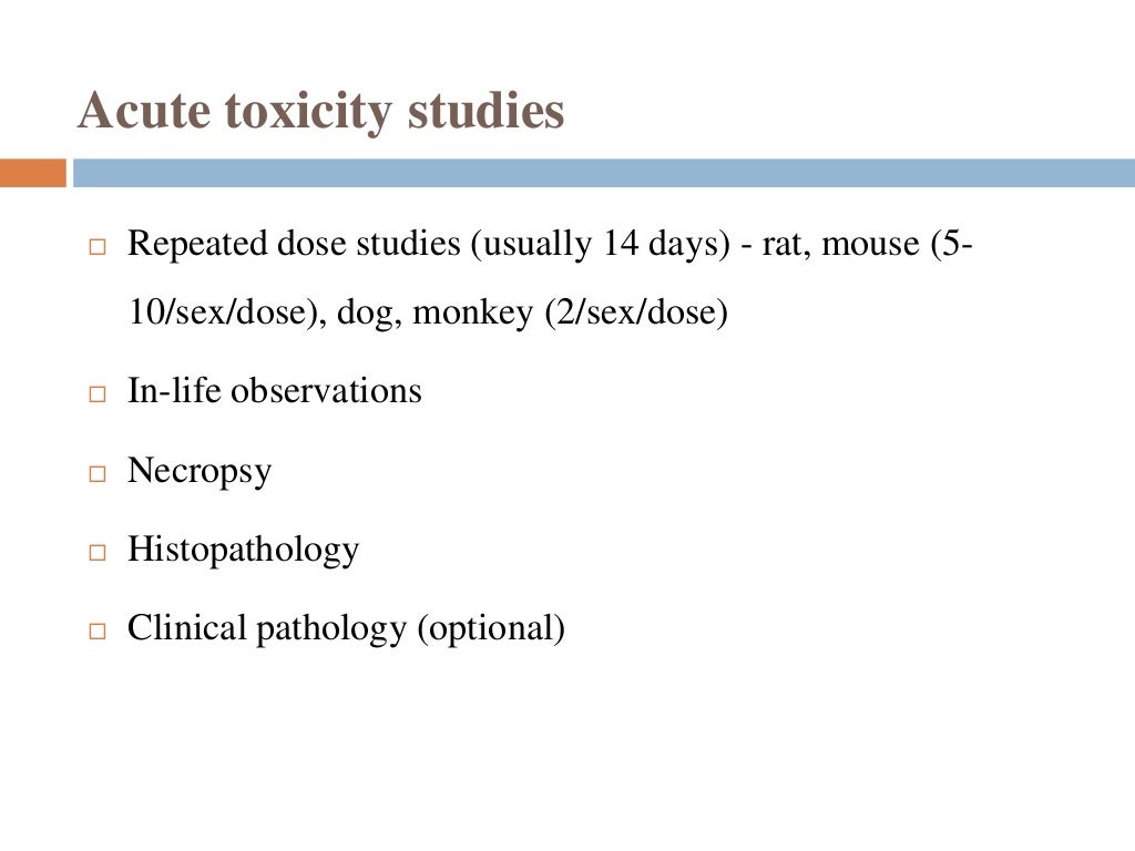 chronic toxicity studies