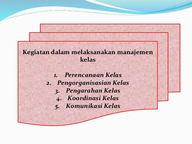 Bidang Garapan Administrasi Kelas