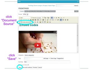 click
"Document
Source"
click
"Save"
 