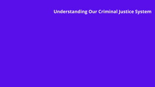Understanding Our Criminal Justice System
 