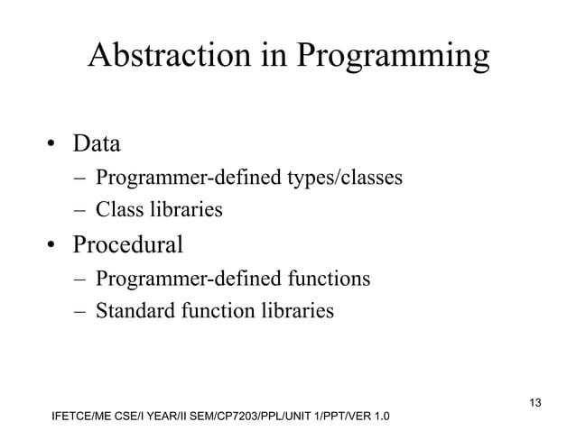 principle of programming language subject unit-1 | PPT