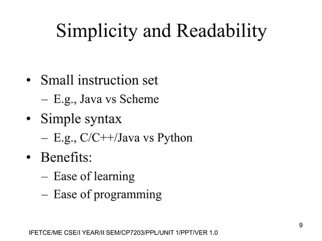 principle of programming language subject unit-1 | PPT