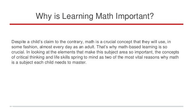 why-is-learning-math-important