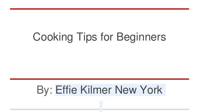 Cooking Tips For Beginners