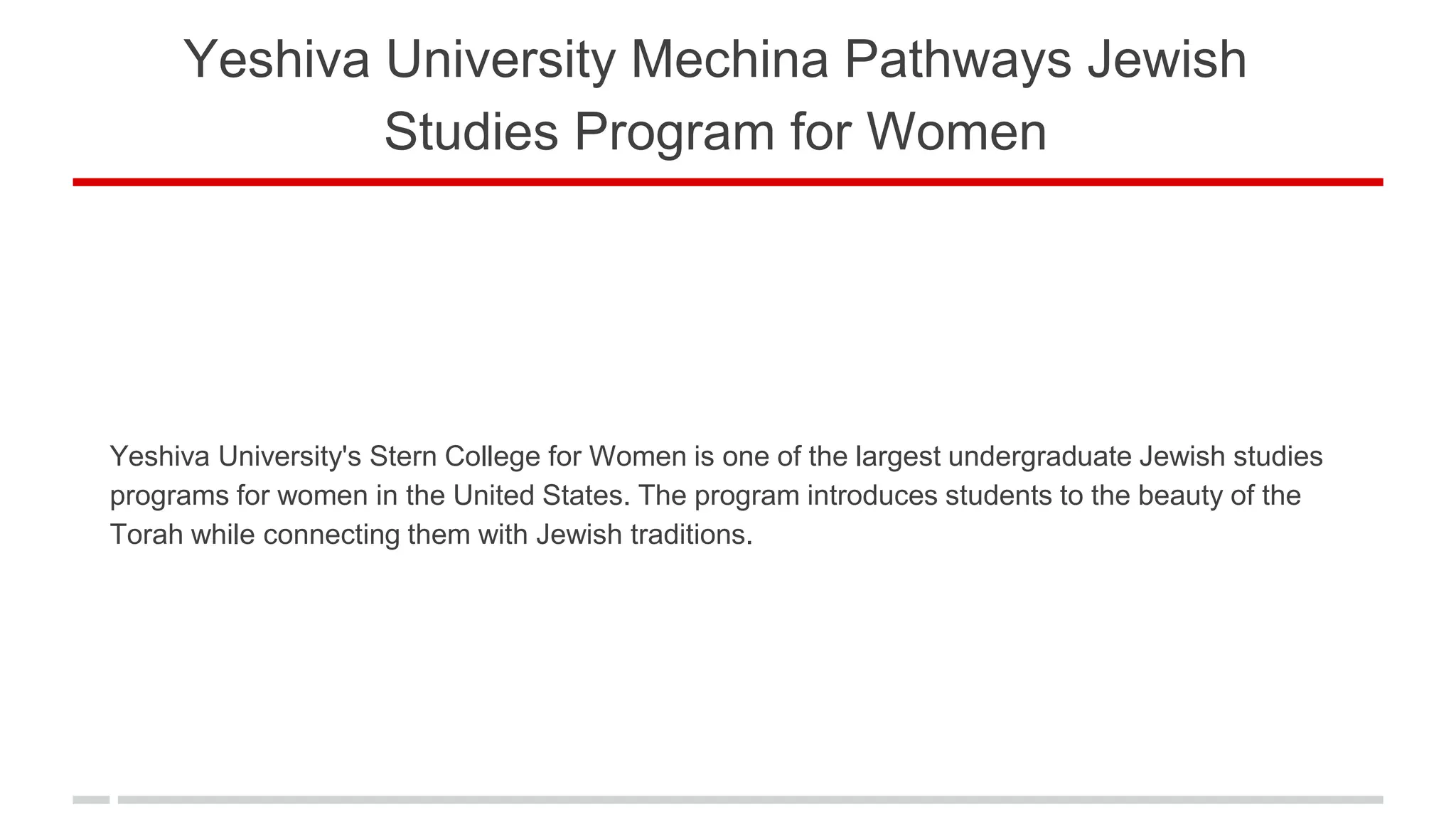yeshiva-university-mechina-pathways-jewish-studies-program-for-women-ppt