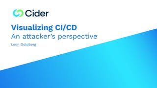 Leon Goldberg
Visualizing CI/CD
An attacker’s perspective
 