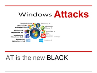 Attacks
AT is the new BLACK
 