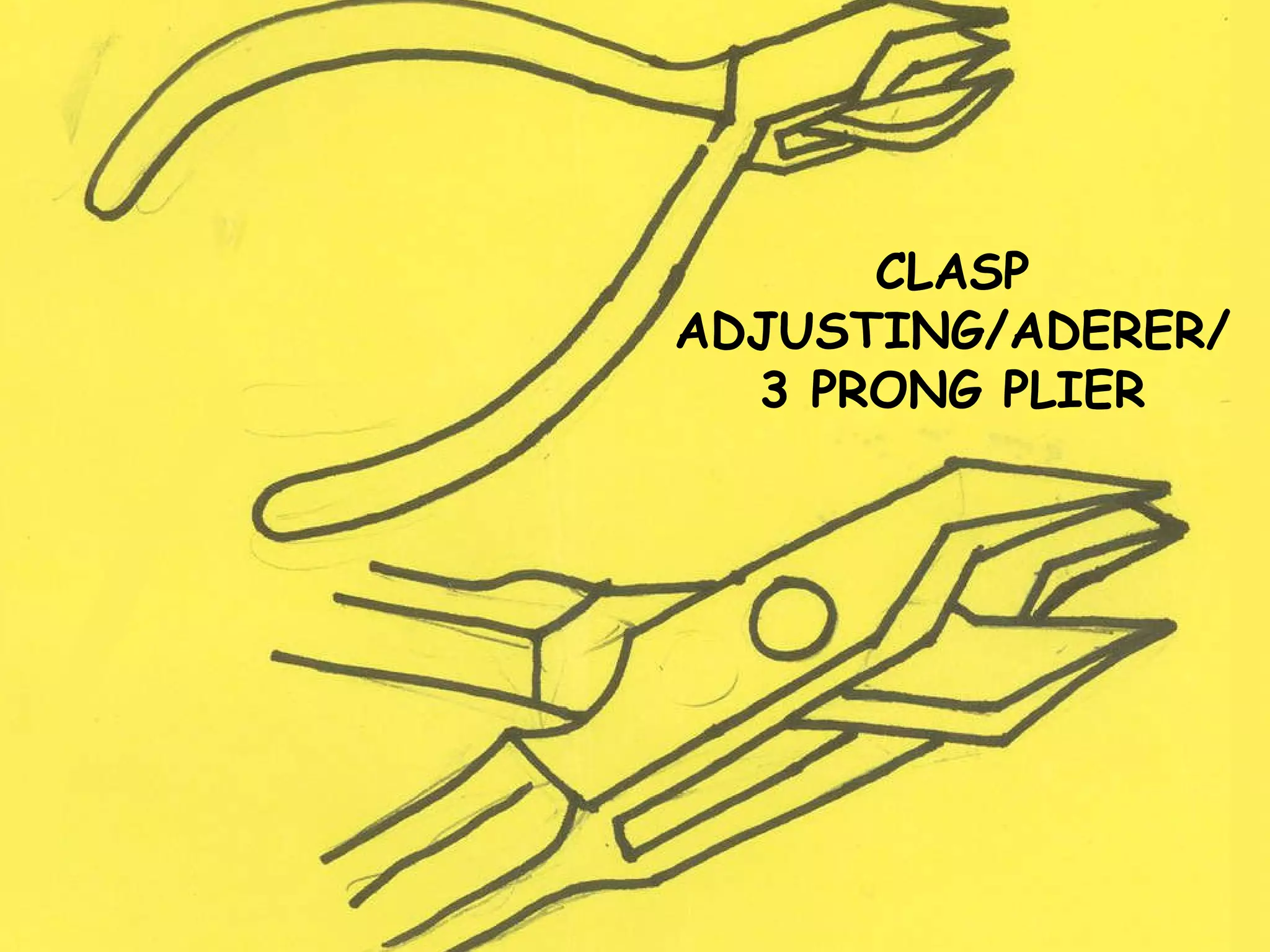 CLASP ADJUSTING/ADERER/3 PRONG PLIER 