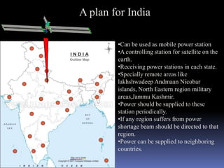 Geographical conditions of India.What is wireless energy transmission?? Possible – by magnetic field or electromagnetic field.