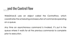 … and the Control Flow
 