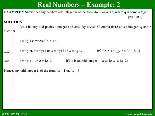 x class mathematics-real numbers