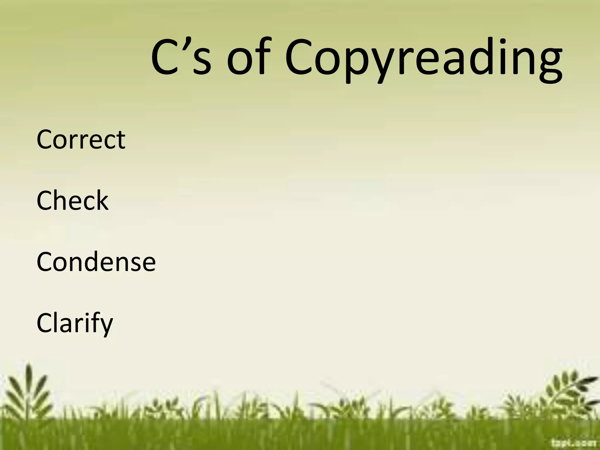 Copyreading | PPTX