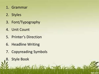 Copyreading | PPTX