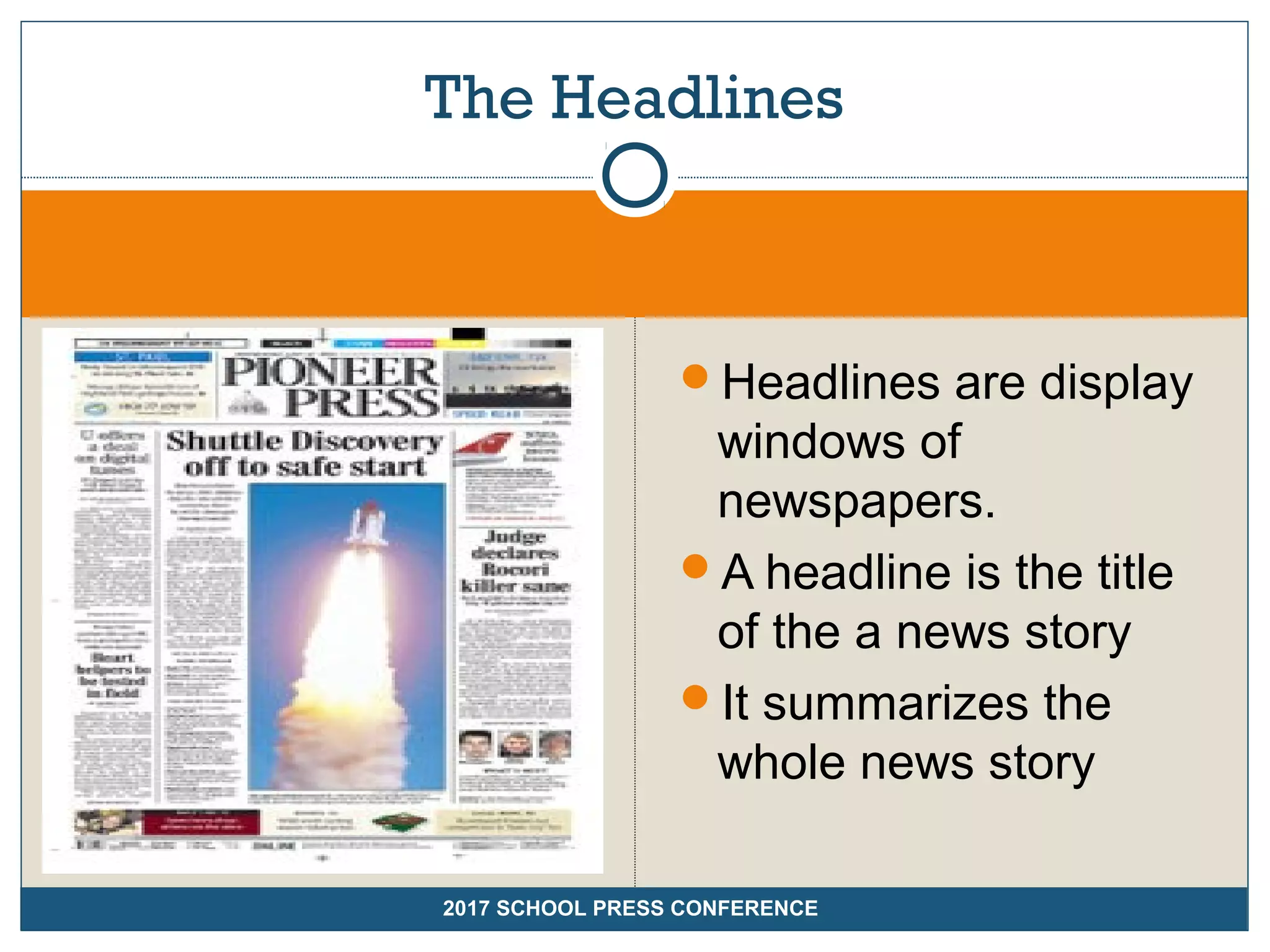 Copyreading and Headline Writing PPT