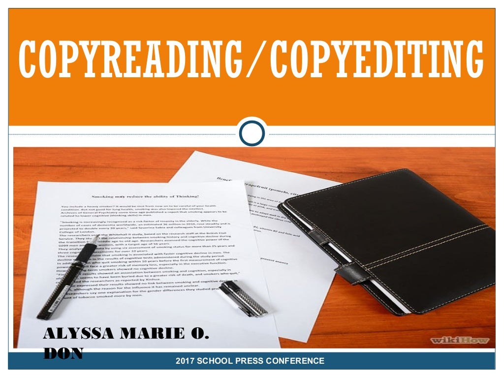 Copyreading and headline writing
