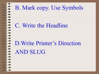 copyreading-and-headline-writing pptx | PPTX