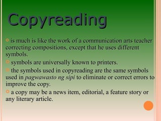 Copy Reading 2hernan | PPT