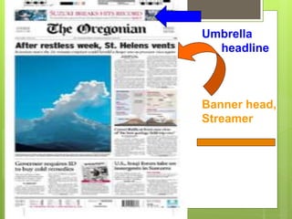Umbrella
headline
Banner head,
Streamer
 