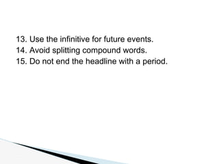 Compound Headline Example Copyreading & Headline Writing by LPA.pptx
