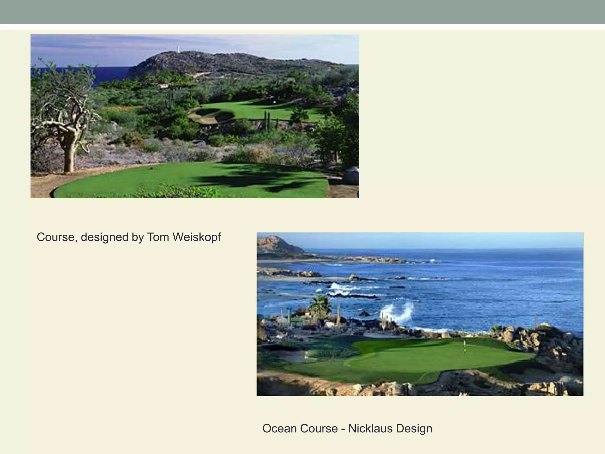 Course, designed by Tom WeiskopfOcean Course - Nicklaus Design