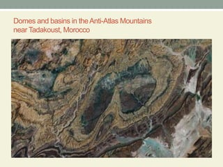Domes and basins in the Anti-Atlas Mountains near Tadakoust, Morocco