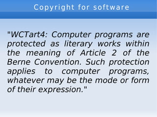 Software authors lost their rights | PPT