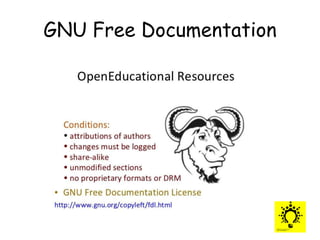 GNU Free Documentation
 