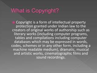 Copyright Laws In India | PPTX