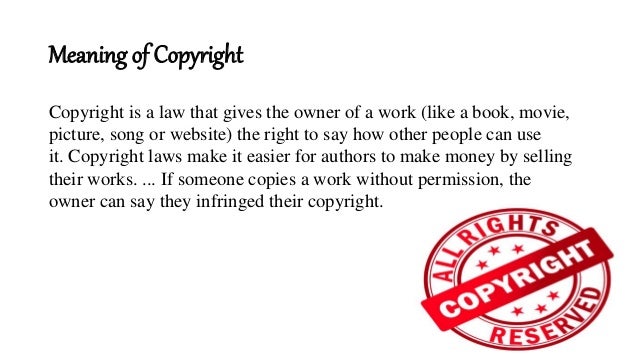 Copyright (MBA Project)