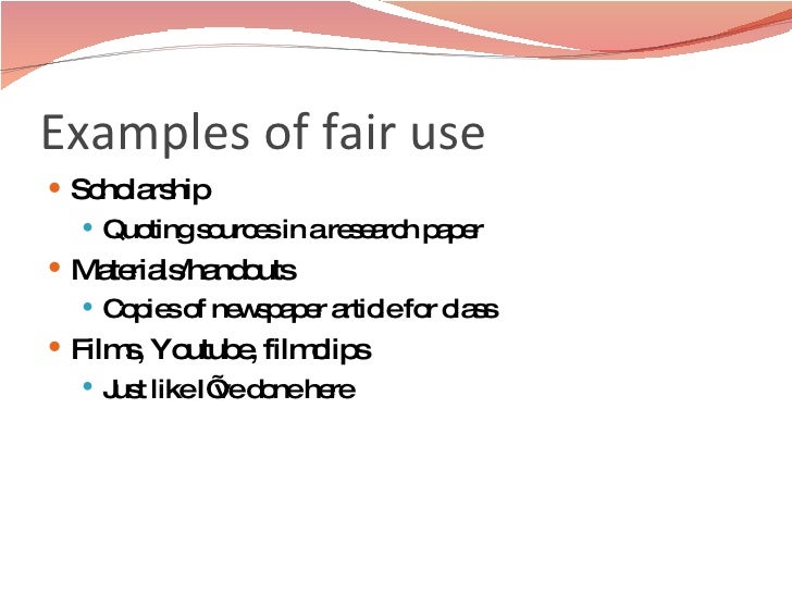exle of fair use copyright and fair use for teachers exle of fair use copyright and fair use for teachers