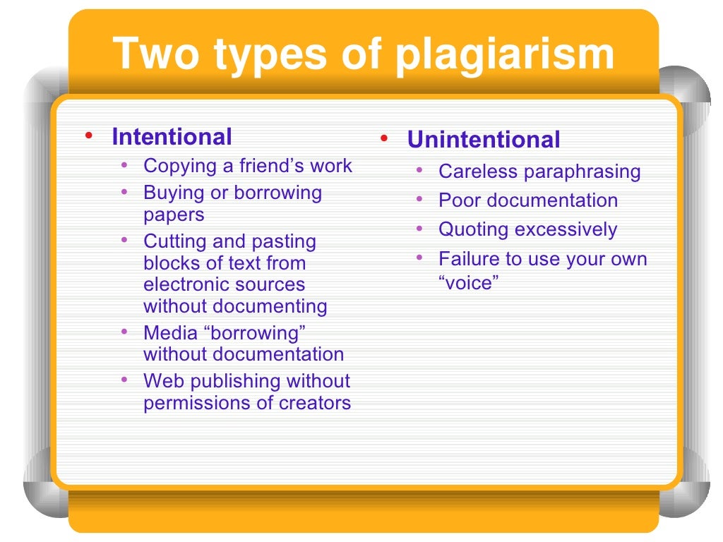 Copyright and Plagiarism