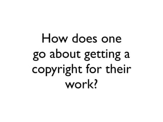 FAIR USE:

 •A long-standing doctrine that was speciﬁcally
 written into Sec. 107 of the Copyright Act of 1976

 •Allows the use of copyrighted material without
 permission or payment when the beneﬁt to society
 outweighs the cost to the copyright owner.

 •Explicitly allows use of copyrighted materials for
 educational purposes such as criticism, comment,
 news reporting, teaching, scholarship, and
 research.




*Section on fair use from “Copyright in the Classroom: Why Should We Care?” by Amy Hopkins via CC
 
