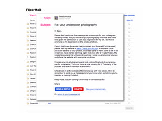 Is your attribution good enough?

Ask yourself whether an interested viewer/reader/listener/other user is able to
easily discern who gets credit (attribution) for the original work, and the freedoms
associated with that work (license notice). If they can, great! If not, consider
whether you are making a good faith effort to use the licensed work according to
its terms.
If in doubt, you can try asking the original publisher. They may have already
provided attribution guidelines.




                 Best practices for marking content with Creative Commons licenses. (users)
 