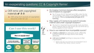 Open education between the specifications of Creative Commons and Copyright